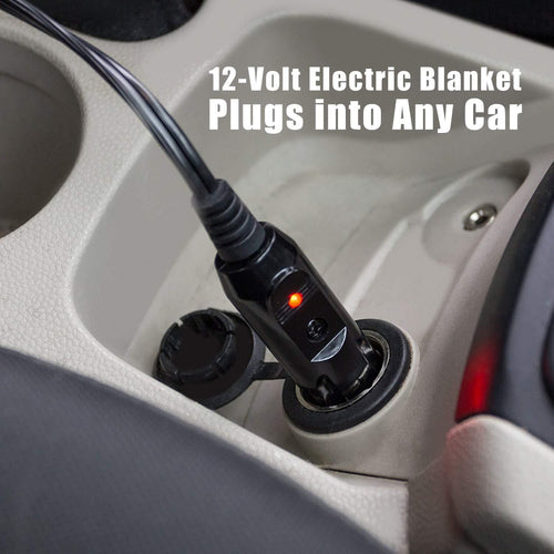12V Heated Car Blanket - Instant Winter Warmth for Driving